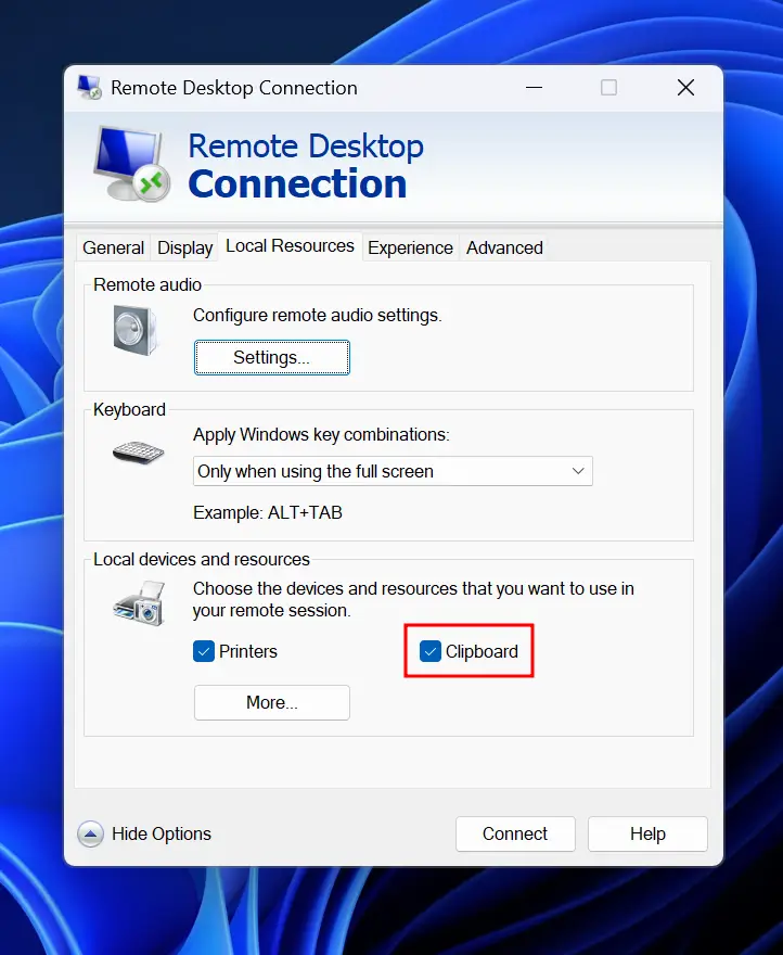 select clipboard