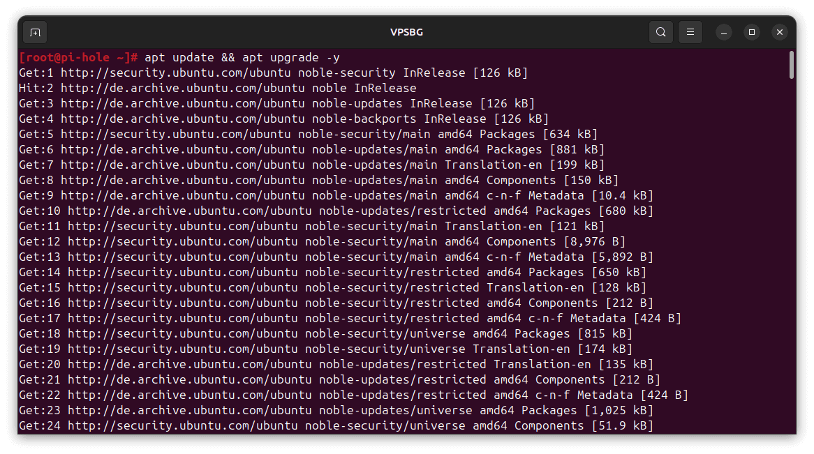 updating