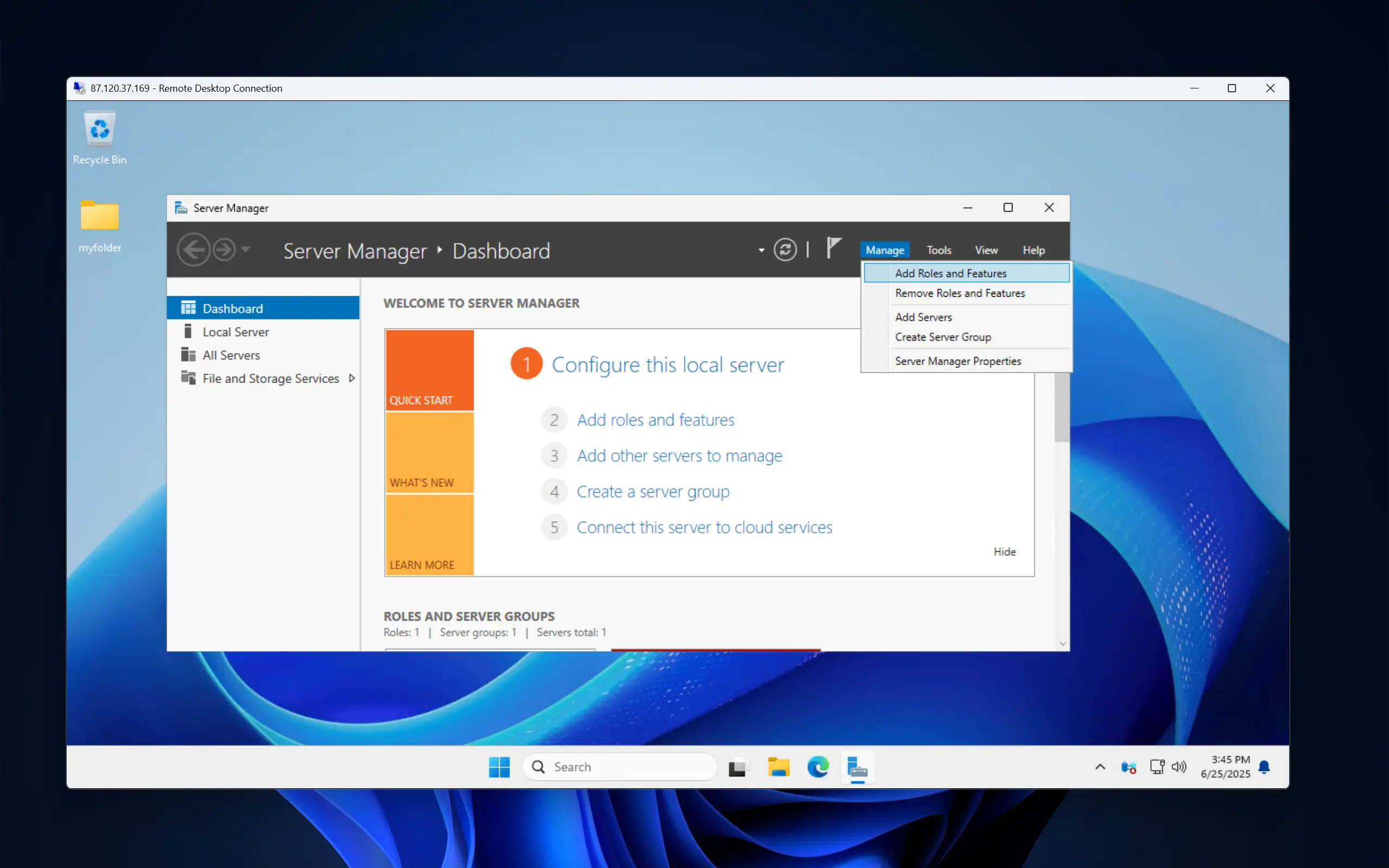 server manager
