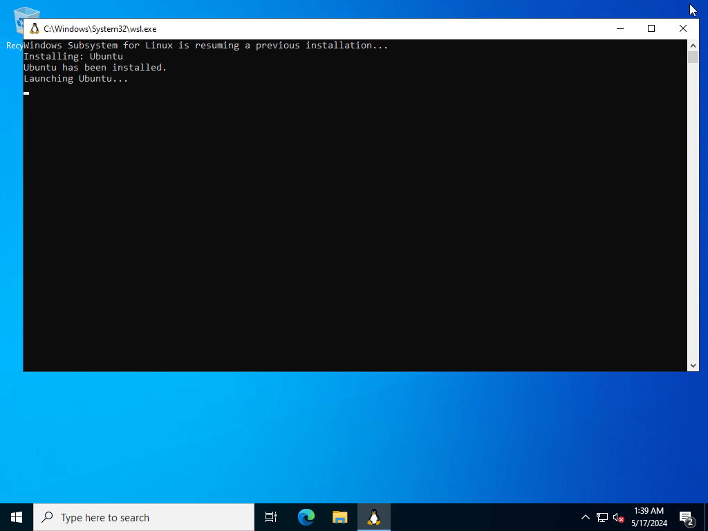 wsl automatic after restart