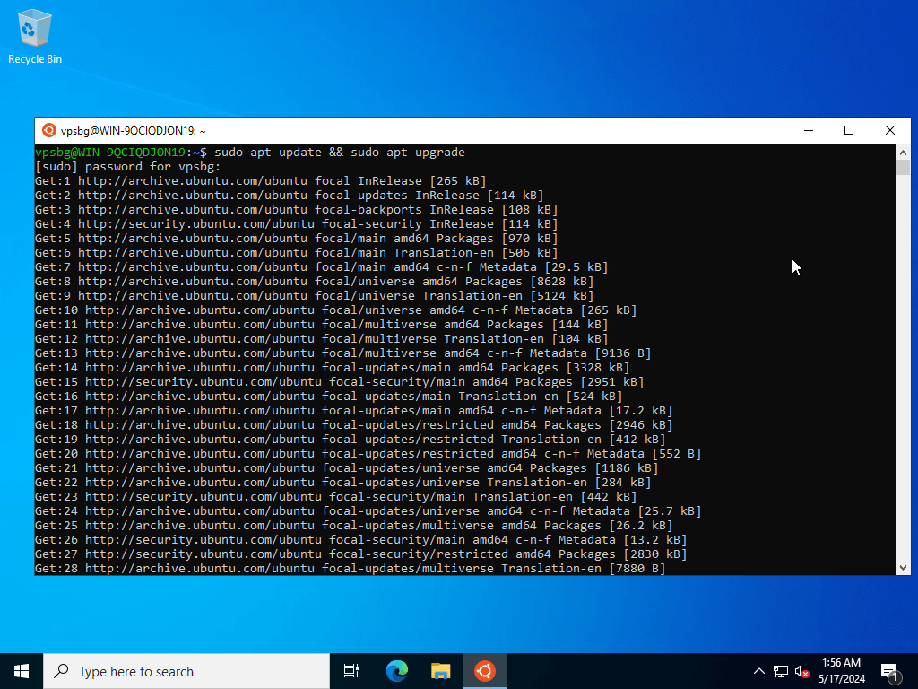 apt upgrade and update