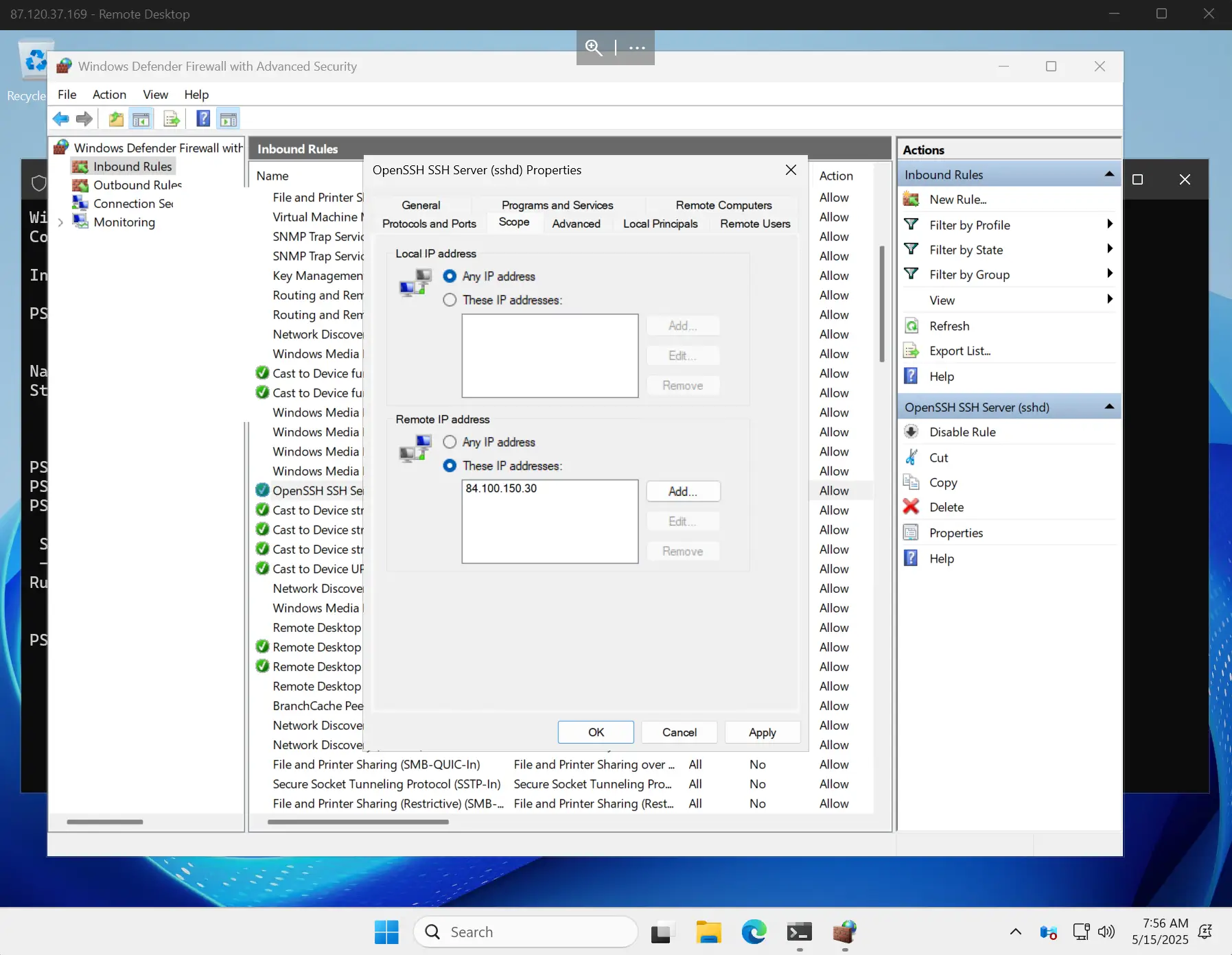 whitelist ips