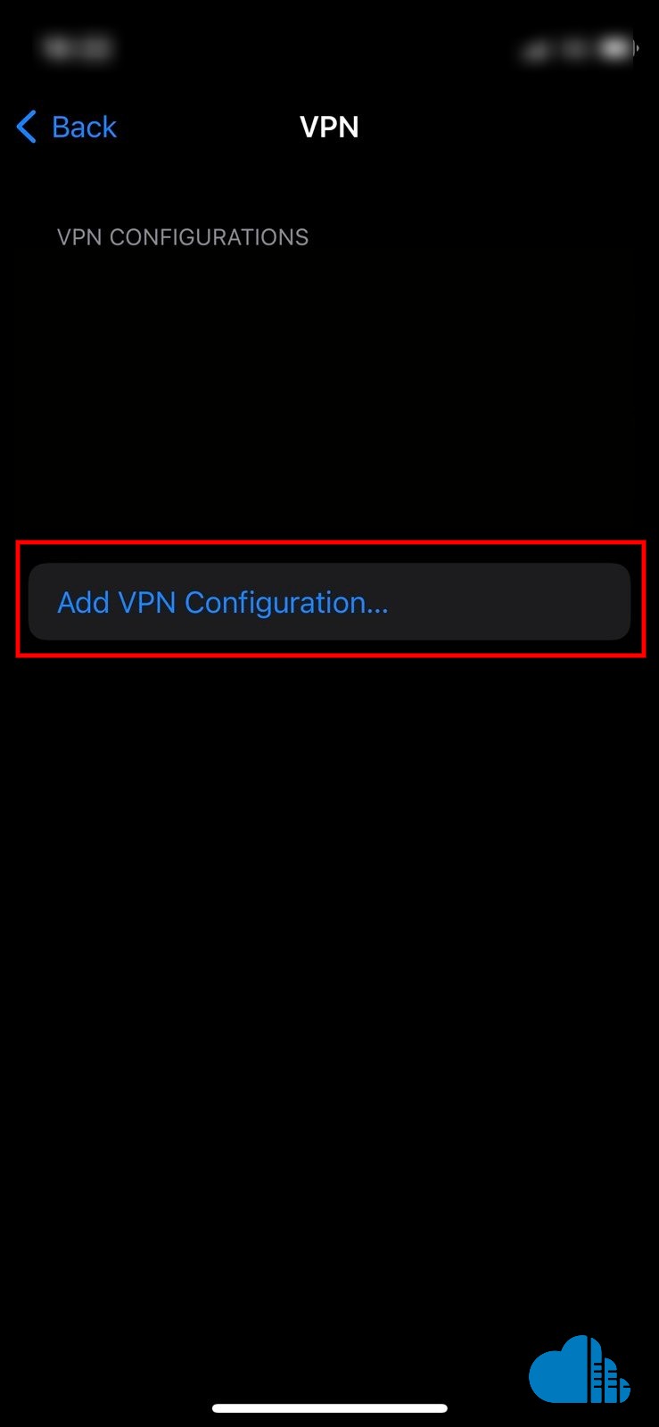 add a vpn connection